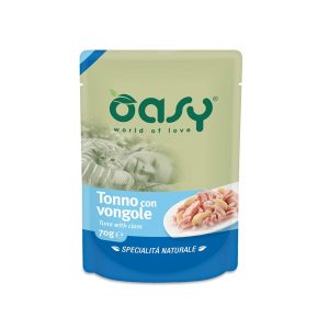 Oasy Umido Busta Tonno con Vongole per Gatti 70gr