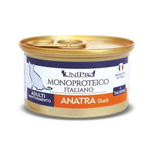 Unipro Monoproteico all’ Anatra Umido per Gatti 85gr