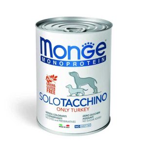 Monge Monoprotein Solo Tacchino Umido per Cani 400gr