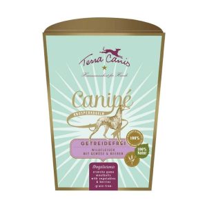 Terra Canis Canipé Sensitive Cervo con Patate Dolci, Zucchine e Frutti di Bosco per Cani