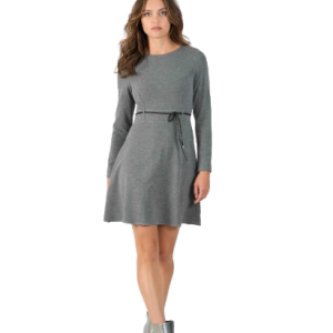 Abito PDK maniche lunghe art.051893 M PDK Grigio Poliammide Italia