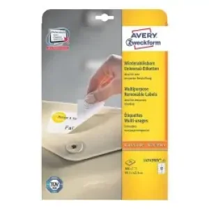 Avery Etichette Rimovibili - 99.1 X 42.3 Mm