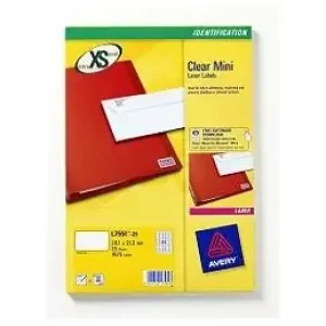 Avery L7553-25 Etichetta Autoadesiva Trasparente 1200 Pz