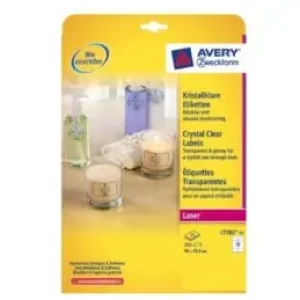Avery L7783-25 Etichetta Per Stampante Trasparente