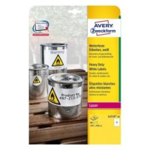 Avery Papier, Folien, Etiketten Bianco Etichetta Per Stampante Autoadesiva