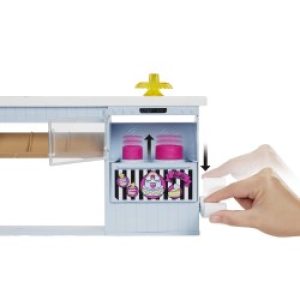Barbie Pasticceria - Playset Con Bambola E Postazione Da 30 Cm Oltre 20 Accessori Per Dolci Regalo Bambini 3+ Anni