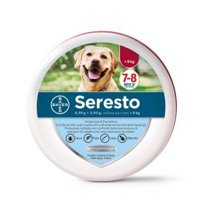 Elanco Collare Antiparassitario Seresto per Cani oltre 8Kg (Large) Misura ONE SIZE