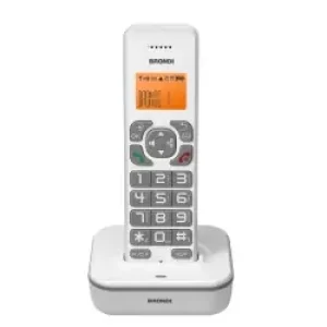 Brondi Bravo Star Telefono Dect Identificatore Di Chiamata Grigio, Bianco