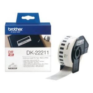 Brother Dk-22211 Nastro Per Etichettatrice Nero Su Bianco
