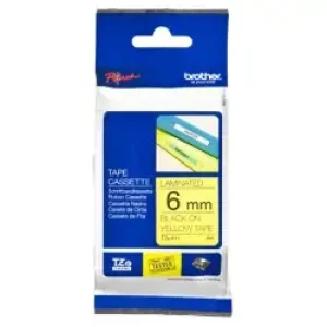Brother Tze-611 Nastro Per Etichettatrice Nero Su Giallo