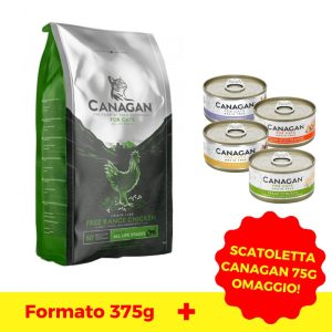Canagan Free Range Chicken per Gatti Peso Confezione 375 g + 1 LATTINA OMAGGIO!