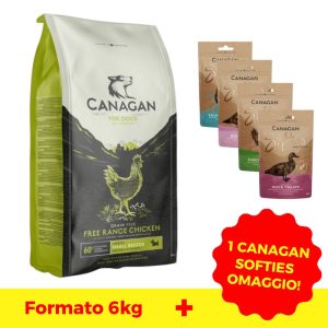 Canagan Free Range Chicken Small Breeds per Cani Peso Confezione 6 KG + 1 SNACK OMAGGIO!