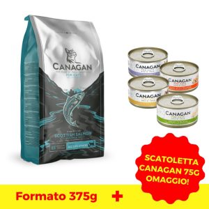 Canagan Scottish Salmon per Gatti Peso Confezione 375 g + 1 LATTINA OMAGGIO!