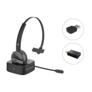 Conceptronic Polona03bda Cuffia E Auricolare Cuffie Wireless A Padiglione Ufficio Bluetooth Base Di Ricarica Nero