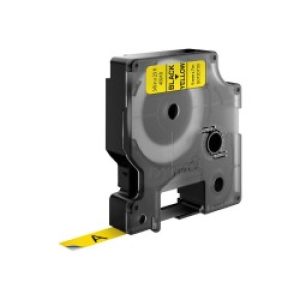 Dymo D1 - Standard Etichette Nero Su Giallo 9mm X 7m