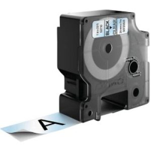 Dymo D1 - Standard Etichette Nero Su Trasparente 24mm X 7m