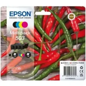 Epson 503 Cartuccia D'inchiostro 4 Pz Originale Resa Standard Nero, Ciano, Magenta, Giallo