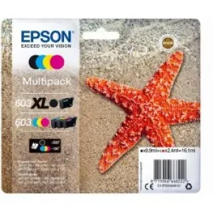 Epson 603 Xl Cartuccia D'inchiostro 1 Pz Originale Resa Elevata (xl) Nero, Ciano, Magenta, Giallo