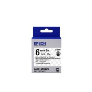 Epson Nastro Fondo Trasparente Per Testo Nero 6/9 Lk-2tbn