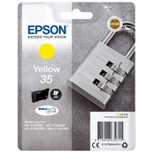 Epson Padlock Singlepack Yellow 35 Durabrite Ultra Ink