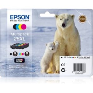 Epson Polar Bear Multipack 26xl (4 Colori Xl : Ncmg)