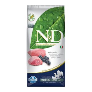 Farmina N&D Grain Free Cane Medium Agnello Peso Confezione 12 Kg