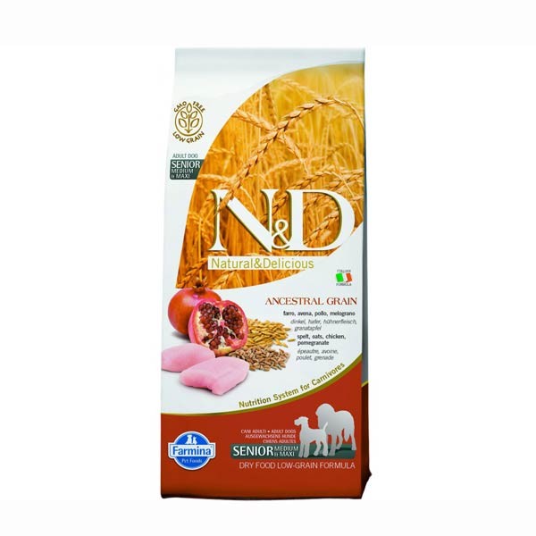 Farmina N&D Low Grain Medium Maxi Senior Peso Confezione 12 Kg