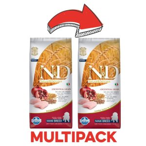 Farmina N&D Low Grain Puppy Maxi Pollo e Melograno Peso Confezione 12 Kg – PROMO 2x (*)