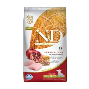 Farmina N&D Low Grain Puppy Mini Pollo e Melograno Peso Confezione 2.5 Kg