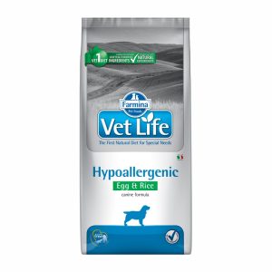 Farmina Vet-Life Hypoallergenic Egg&Rice Cane Secco Peso Confezione 12 Kg