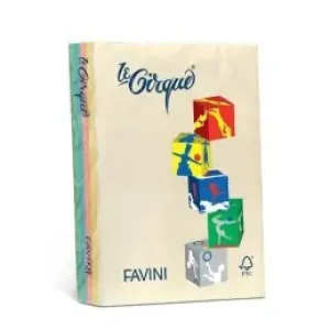 Favini Le Cirque Carta Inkjet Blu, Verde, Avorio, Rosa, Giallo