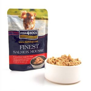 Fish4Dogs Finest Mousse al Salmone per Cani 100gr Peso Confezione 100 g - KIT 12x