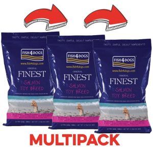 Fish4Dogs Finest Salmon Toy Secco Peso Confezione 1.5 Kg – KIT 3x