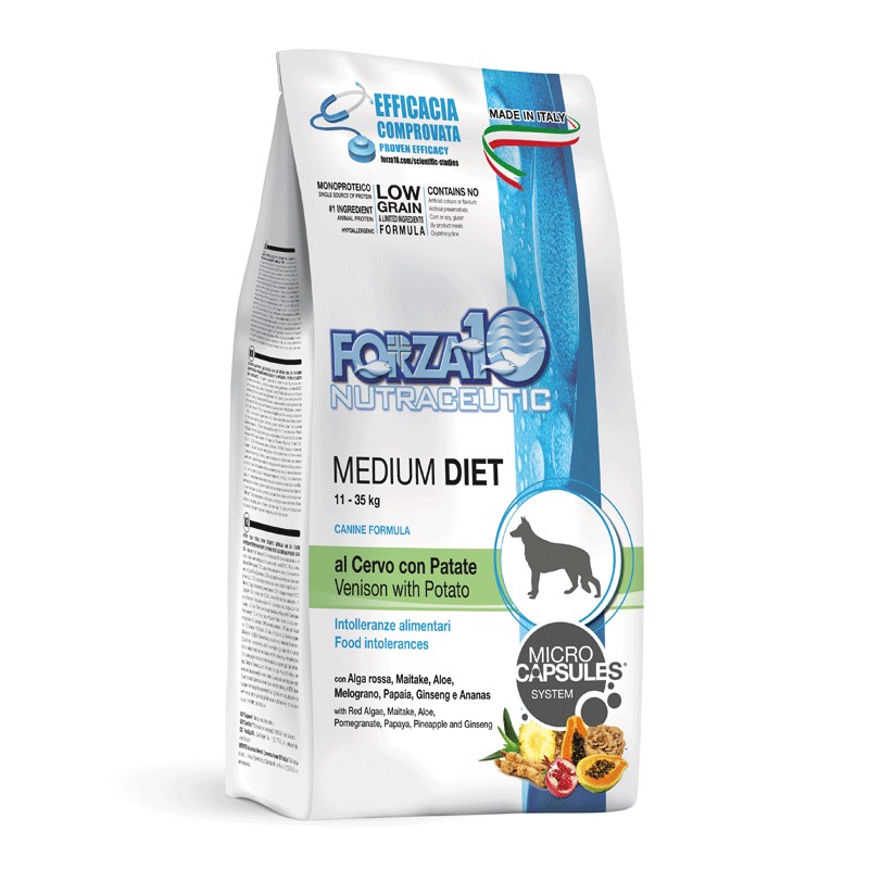 Forza10 Medium Diet Cervo e Patate Peso Confezione 12 Kg - PROMO 3x (*)