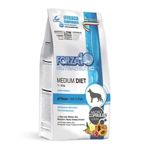 Forza10 Medium Diet Low Grain al Pesce Peso Confezione 12 Kg