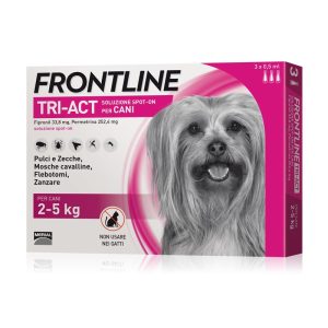 Frontline Tri-Act per Cani 2-5 Kg Taglia Da 2 a 5 Kg – 3 pipette