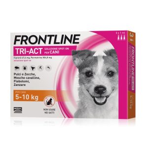 Frontline Tri-Act per Cani 5-10 Kg Taglia Da 5 a 10 Kg - 3 pipette