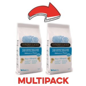 Golden Eagle Sensitive Salmone e Patate Grain Free per Cani Peso Confezione 2 Kg – KIT 2x