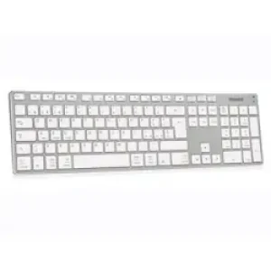 Hamlet Xkkita-mcbt Tastiera Bluetooth Italiano Argento, Bianco