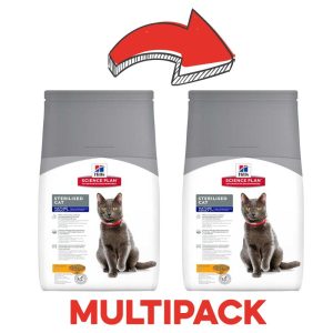 Hill’s Science Plan Mature Adult 7+ Sterilised Pollo per Gatti Peso Confezione 1.5 Kg – KIT 2x