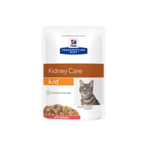Hill's k/d con Salmone Prescription Diet Feline Umido in Busta Peso Confezione 85 g - KIT 12x