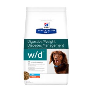 Hill’s w/d Mini Prescription Diet Canine Peso Confezione 1.5 Kg