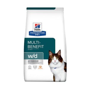 Hill’s w/d Prescription Diet Feline Peso Confezione 3 Kg