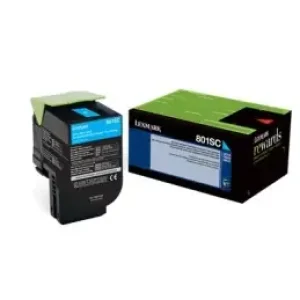 Lexmark 802sc Cartuccia Toner 1 Pz Originale Ciano