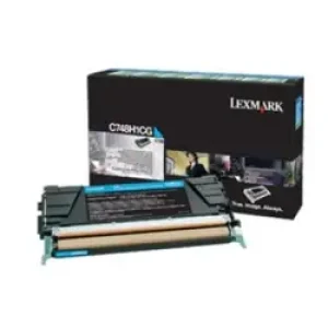 Lexmark C748h3cg Cartuccia Toner 1 Pz Originale Ciano