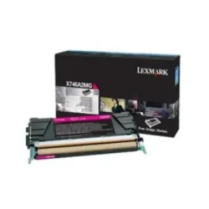 Lexmark X746a3 M Cartuccia Toner 1 Pz Originale Magenta