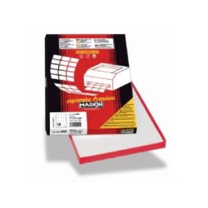 Markin 210c560 Etichetta Autoadesiva Rettangolo Permanente Bianco 400 Pz