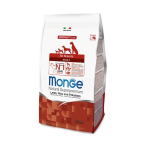 Monge All Breeds Adult Agnello e Riso Peso Confezione 12 Kg
