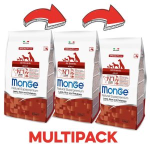 Monge All Breeds Adult Agnello e Riso Peso Confezione 12 Kg – PROMO 3x  (*)