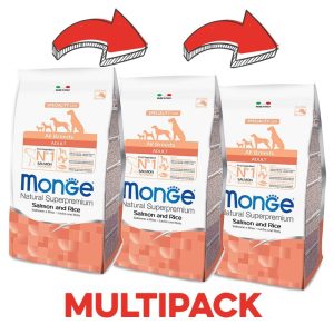 Monge Cane Adult Salmone Peso Confezione 12 Kg – PROMO 3x  (*)